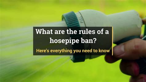 The hosepipe ban starts today....